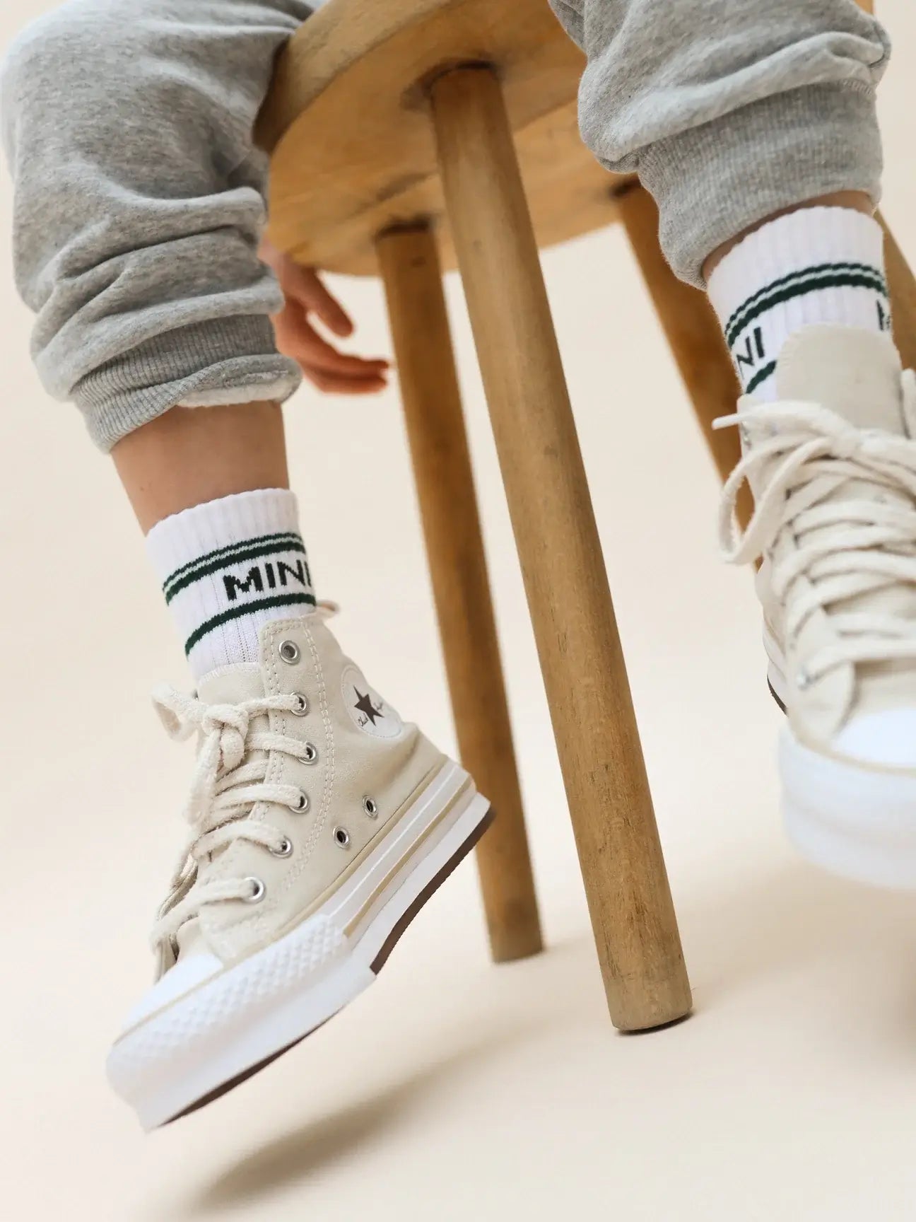 MINI STRIPED SOCKEN - green