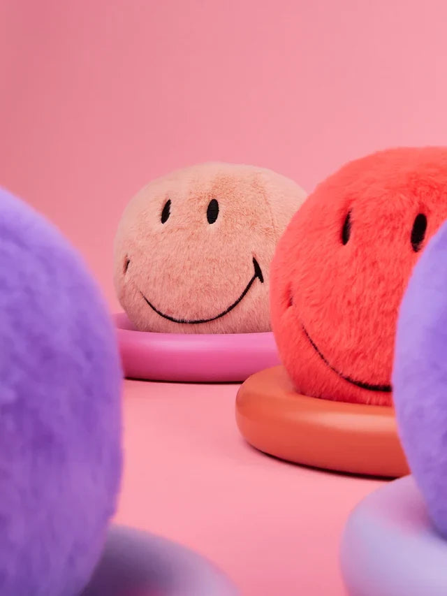 Smiley ECO Fuzzy in Pink, Coral und Lila von BON TON TOYS