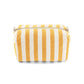 Wash Bag Vic Frottee, stripes / mustard