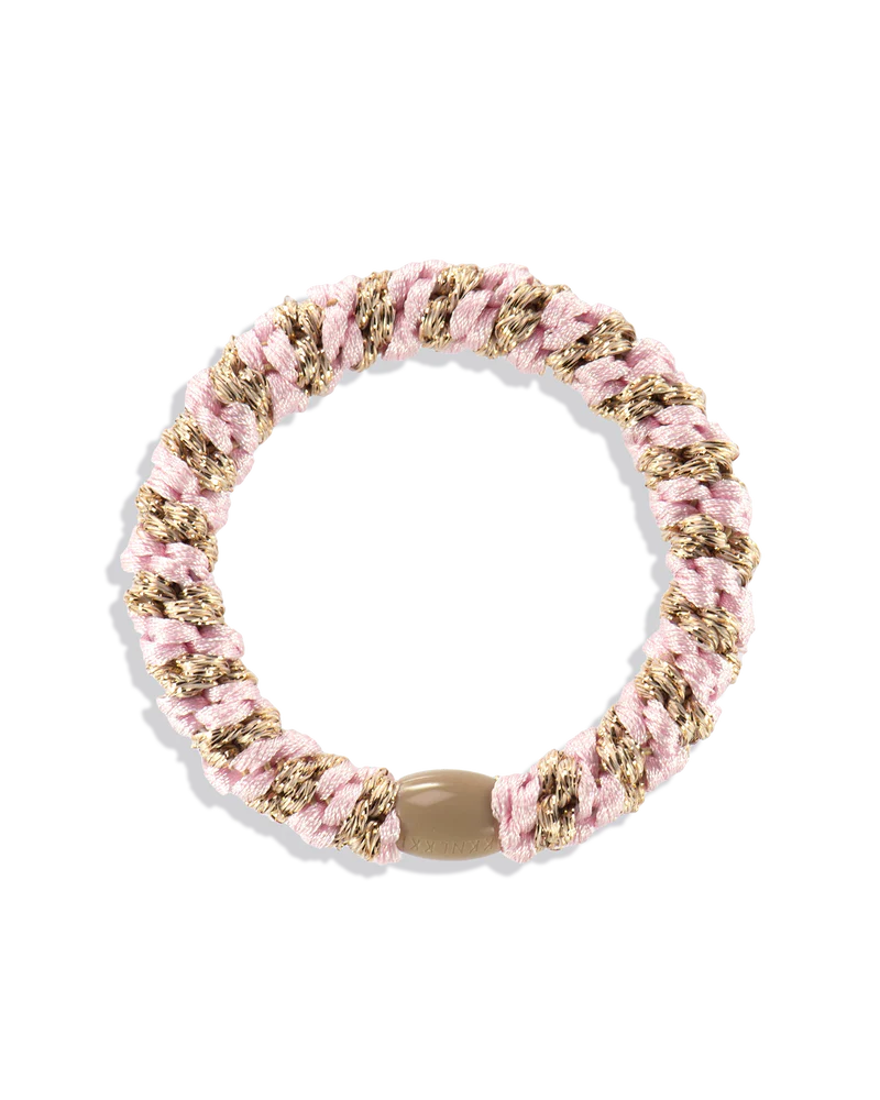 KKNEKKI Light Pink-Beige Glitter Stripe