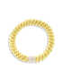KKNEKKI Haargummi in der Farbe Light Yellow – hellgelbes, geflochtenes Haargummi & trendiges Armband