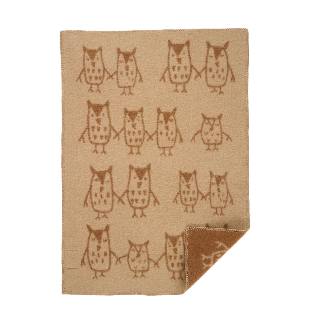 Wolldecke Hand in Hand in der Farbe taupe von Klippan.