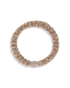 KKNEKKI Haargummi VELVET New Beige – samtiges, voluminöses geflochtenes Haargummi in Beige als Armband