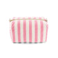 Wash Bag Vic Frottee, stripes / strawberry