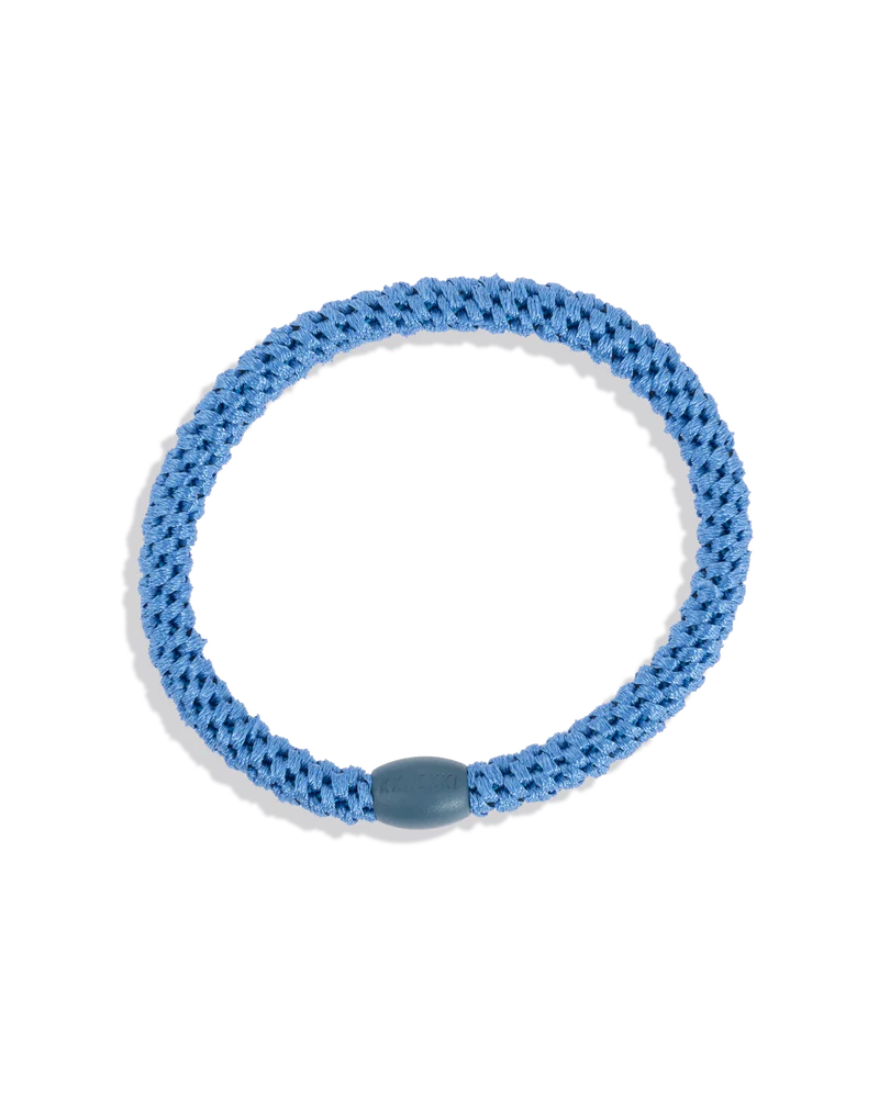 Haargummi KKNEKKI SLIM Ballet Lake Blue – feines, leichtes Haargummi mit sicherem Halt, auch als Armband tragbar