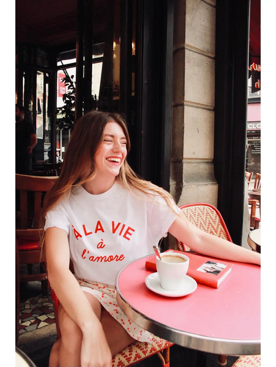 Damen & Herren T-Shirt, A LA VIE à l’amore