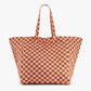 Tote Bag Elisa - check / strawberry caramel