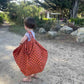 Tote Bag Elisa - check / coral caramel