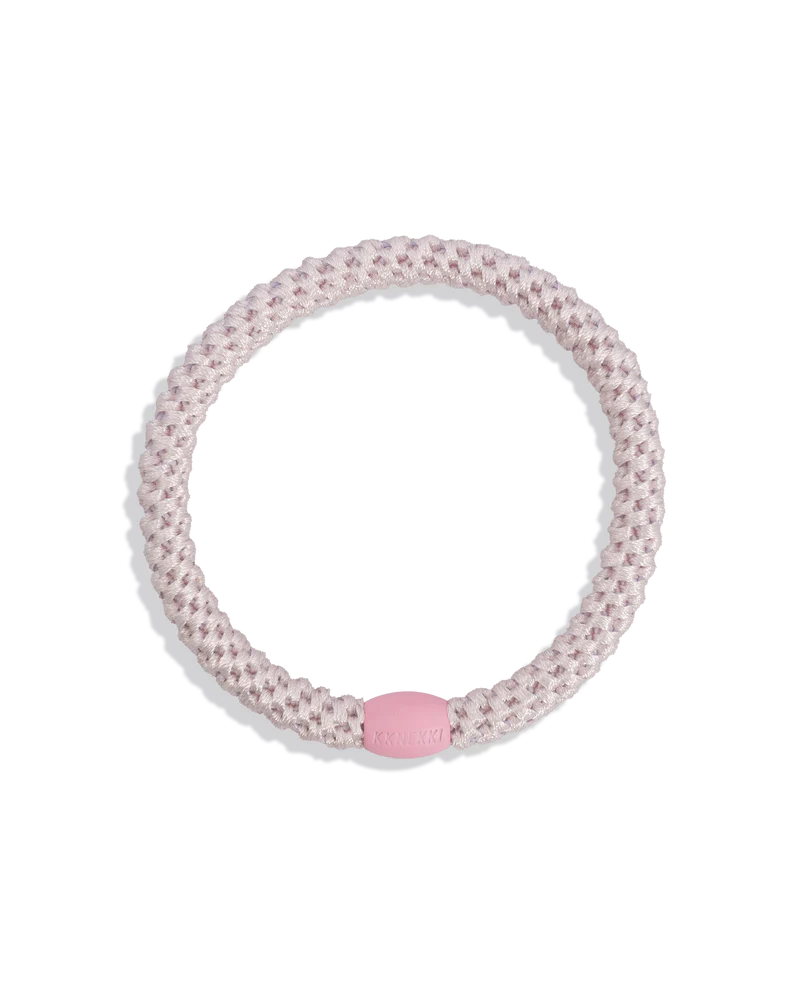 Haargummi KKNEKKI SLIM Ballet Pink – feines, leichtes Haargummi mit sicherem Halt, auch als Armband tragbar