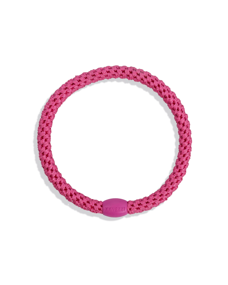 Haargummi KKNEKKI SLIM Pink 1 – feines, leichtes Haargummi mit sicherem Halt, auch als Armband tragbar