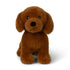 Dunkelbrauner Dax Dackel Plüschhund ECO 25 cm von vorne