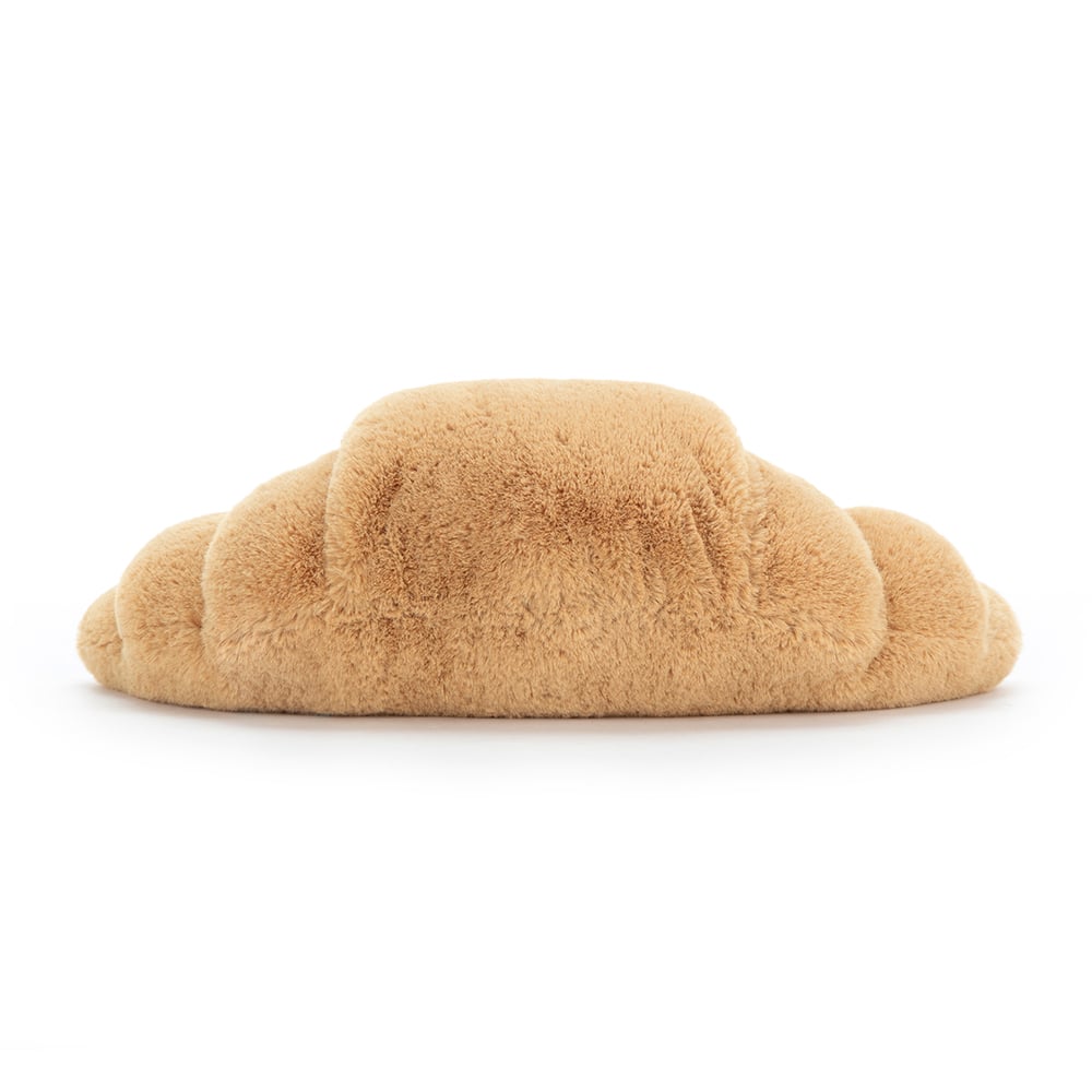 Jellycat Amuseables Croissant, kleines Croissant aus Plüsch mit Füßchen und Lackgesicht