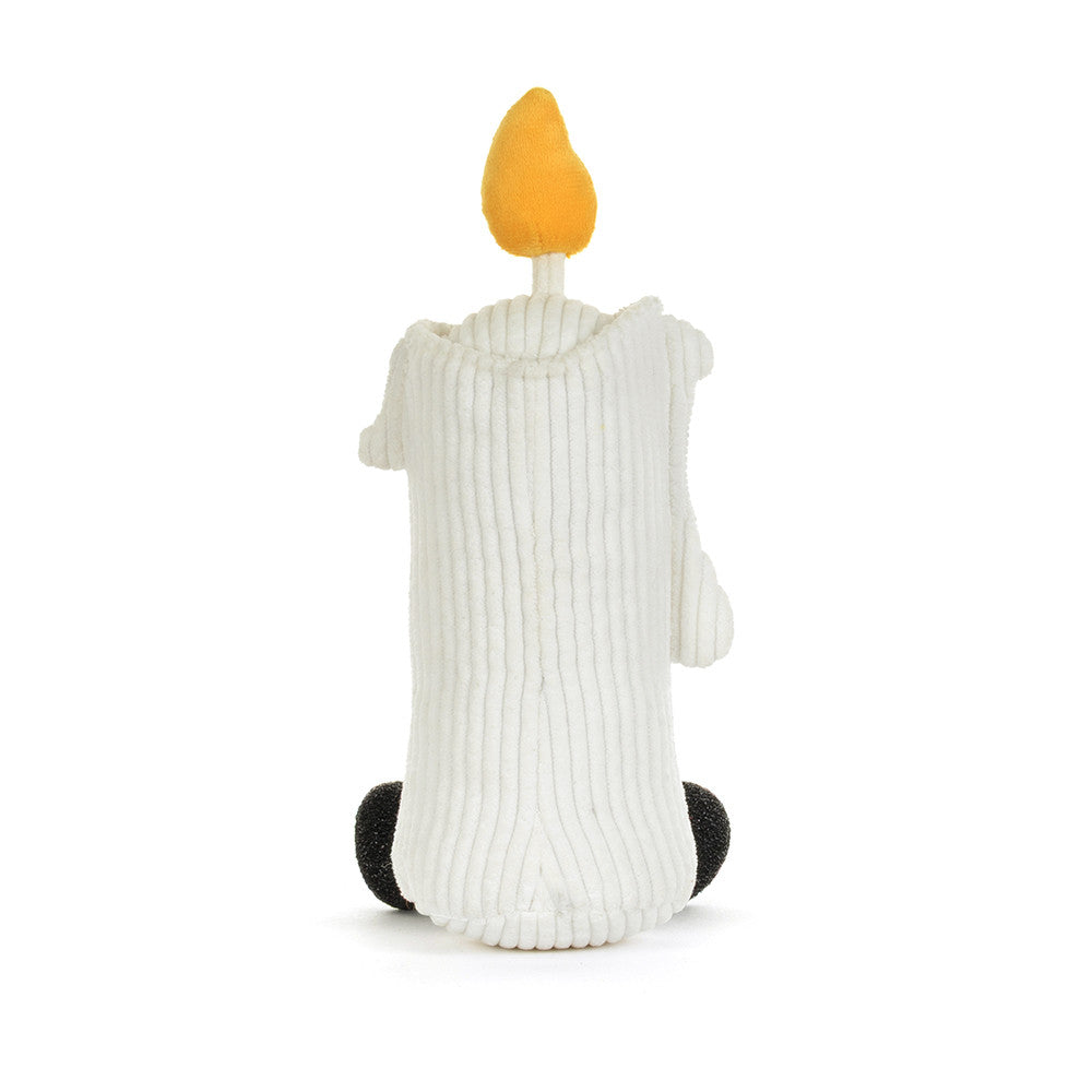 Jellycat Amuseables Flickerty Candle Plüschkerze aus der Halloween-Kollektion von hinten