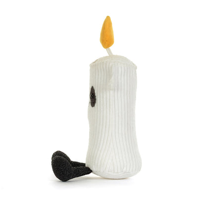 Jellycat Amuseables Flickerty Candle Plüschkerze aus der Halloween-Kollektion von der Seite