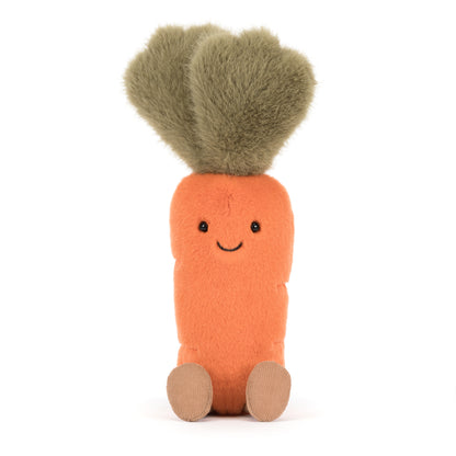 Jellycat Amuseables Carrot, süße Plüsch-Karotte mit fröhlichem Lächeln