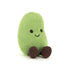 Grüne Jellycat Edamame-Plüschfigur mit freundlichem Gesicht, weichem Stoff und verspieltem Design in Form einer Sojabohnen-Schote.