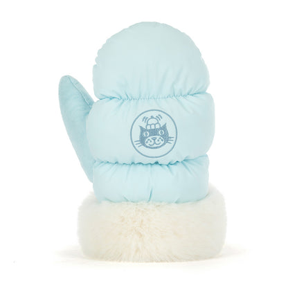 Rückansicht Amuseables Mitten von Jellycat.