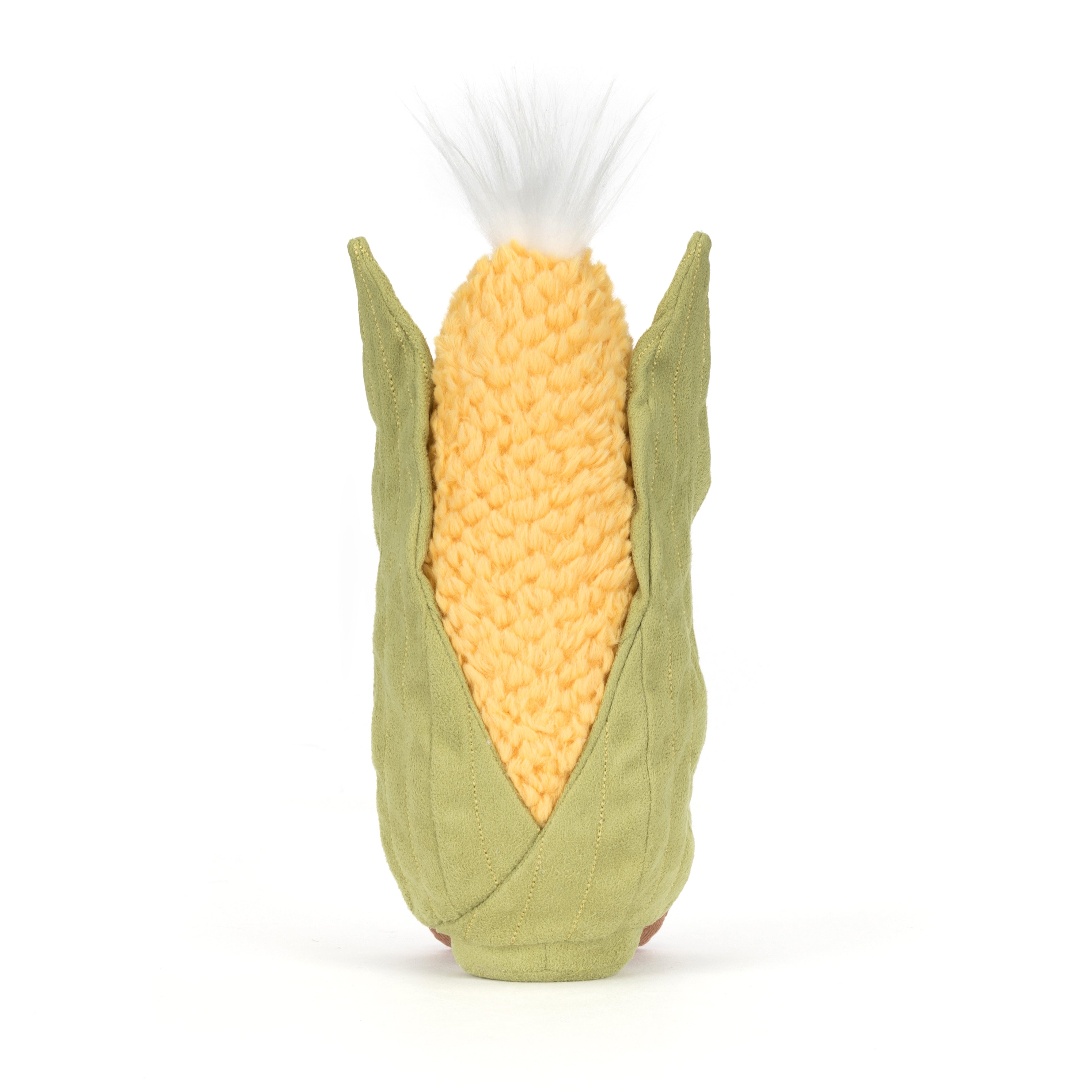 Jellycat Amuseables Sweetcorn, Plüschtier Maiskolben mit süßem Lachgesicht