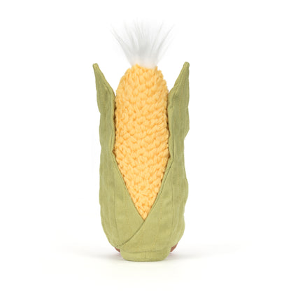 Jellycat Amuseables Sweetcorn, Plüschtier Maiskolben mit süßem Lachgesicht