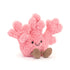 Jellycat Amuseables Coral sitzende Koralle mit sanftem Lächeln in Coral-Farben – weich und kuschelig