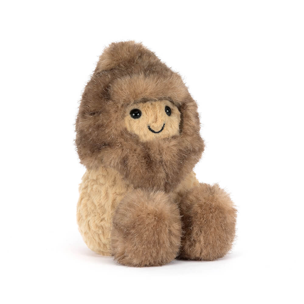 Jellycat Amuseables Peanut Yeti Outfit – flauschige Plüsch-Erdnuss im Yeti-Kostüm mit baumelnden Beinchen und lächelndem Gesicht
