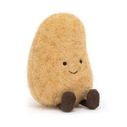 Amuseable Potato von Jellycat. Die lustige Kartoffel hat kurze Beinchen und ein verschmitztes Lächeln.