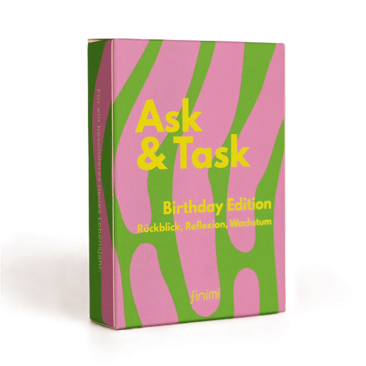 finimi Kartenset, Ask und Task, Birthday Edition, Rückblick, Reflexion, Wachstum