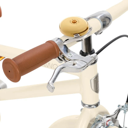 BANWOOD Klingel im Retrostyle in Gold montiert am Fahrradlenker mit Universalhalterung