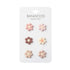 BANWOOD Korb-Pins mit verschiedenen Blumen-Motiven in Rosa-Tönen