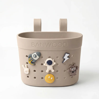 BANWOOD Space &amp; Fun Korb-Pins am BANNWOOD Fahrradkorb