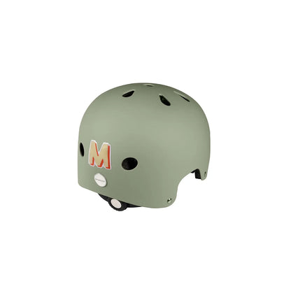 Kinderhelm mit BANWOOD reflektierenden Stickern mit bunten Buchstaben