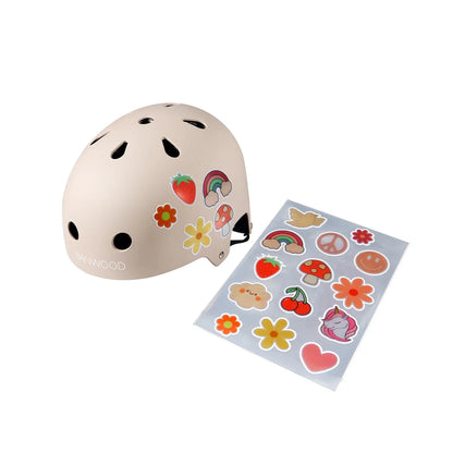 Kinderhelm mit reflektierenden Stickern von BANWOOD und Stickerbogen