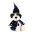 Jellycat Rufferty Puppy Wizard Plüschhund aus der Halloween-Kollektion von vorne im Zauberer-Outfit