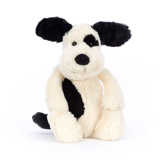 Bashful Black & Cream Puppy, medium