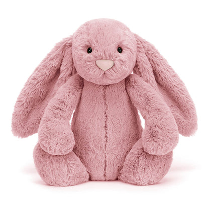 Jellycat Bashful Tulip Pink Bunny Original, pinker Plüschhase mit weichem Fell und Hängeohren in der Größe Medium