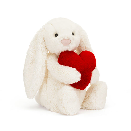 Bashful Red Love Heart Bunny, medium