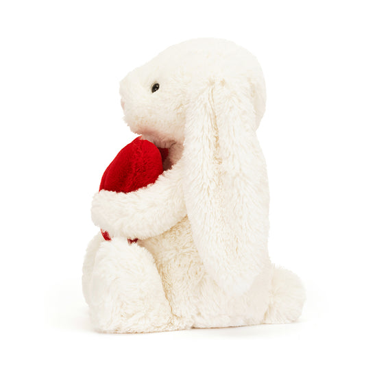 Bashful Red Love Heart Bunny, medium