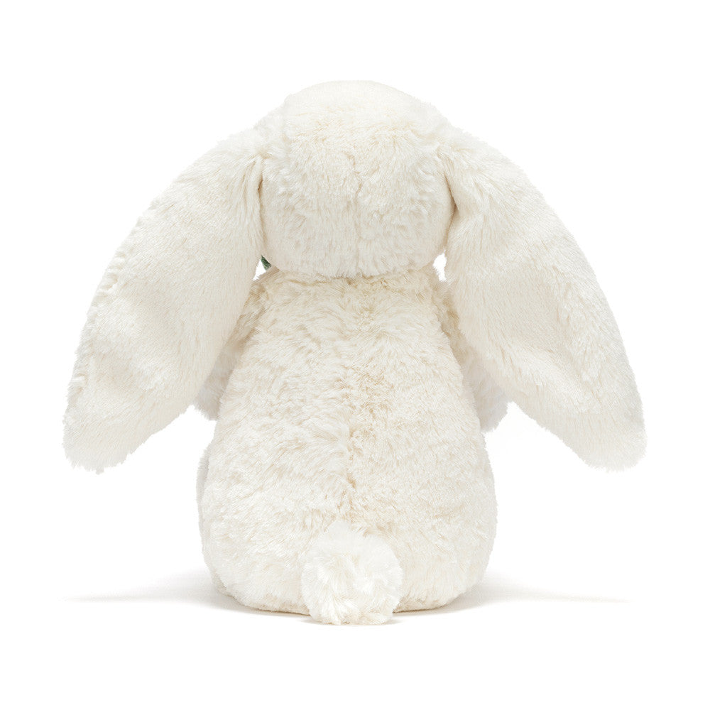 Jellycat Cream Bunny with Plant - Kuschelhase mit kleiner Topfpflanze, kuscheligem cremefarbenem Fell