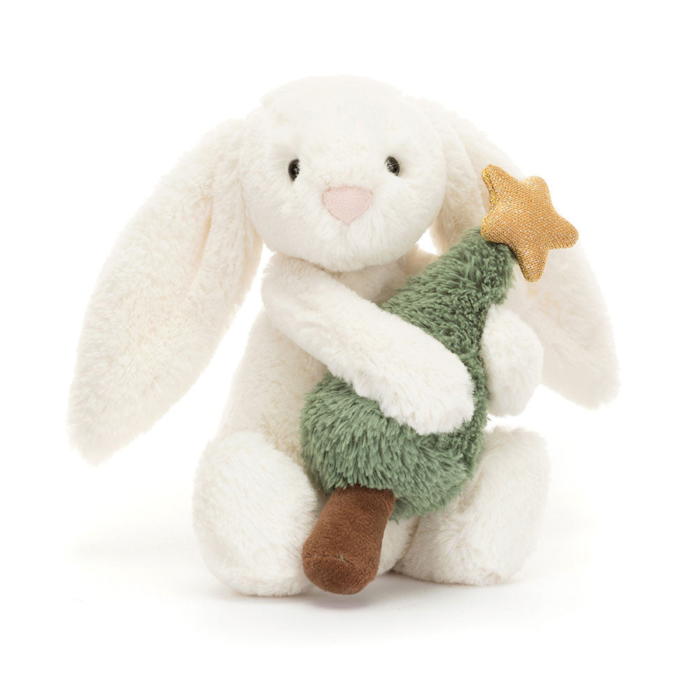 Bashful Bunny with Christmas Tree von Jellycat.