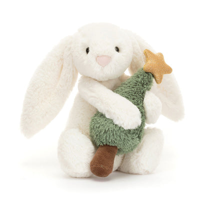 Bashful Bunny with Christmas Tree von Jellycat.
