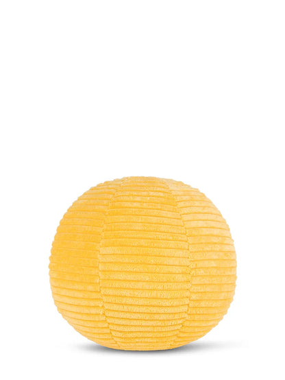 Plüsch-Smiley ECO Corduroy in Gelb 13 cm mit weicher Cord-Oberfläche, nachhaltiges Kuscheltier von BON TON TOYS