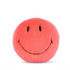 Smiley ECO Fuzzy Plüsch-Smiley in der Farbe Coral, 13 cm, von Bon Ton Toys – von vorne