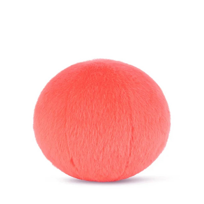 Smiley ECO Fuzzy Plüsch-Smiley in der Farbe Coral, 13 cm, von Bon Ton Toys – von hinten