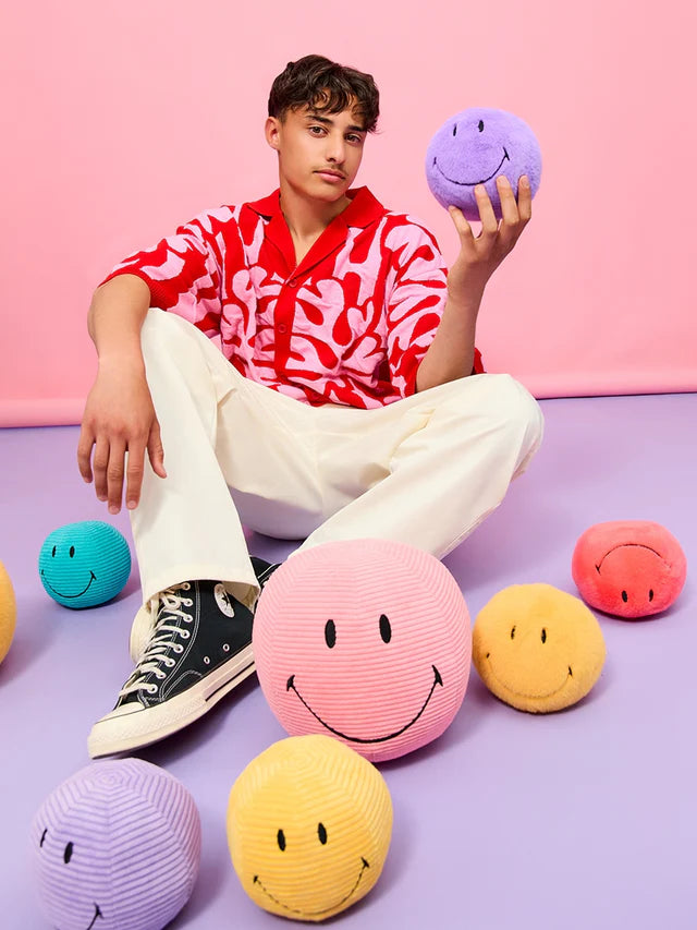 Plüsch-Smiley "ECO Fuzzy" (13 cm/Lila) von BON TON TOYS