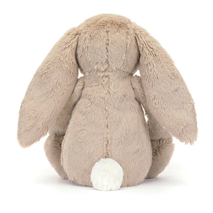 Beiger Jellycat Hase "Blossom Bunny Petal" mit Blumen an Ohren und Pfoten, kuscheliges Plüschtier