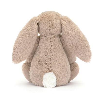 Beiger Jellycat Hase "Blossom Bunny Petal" mit Blumen an Ohren und Pfoten, kuscheliges Plüschtier