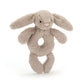 Bashful Beige Bunny Ring Rattle