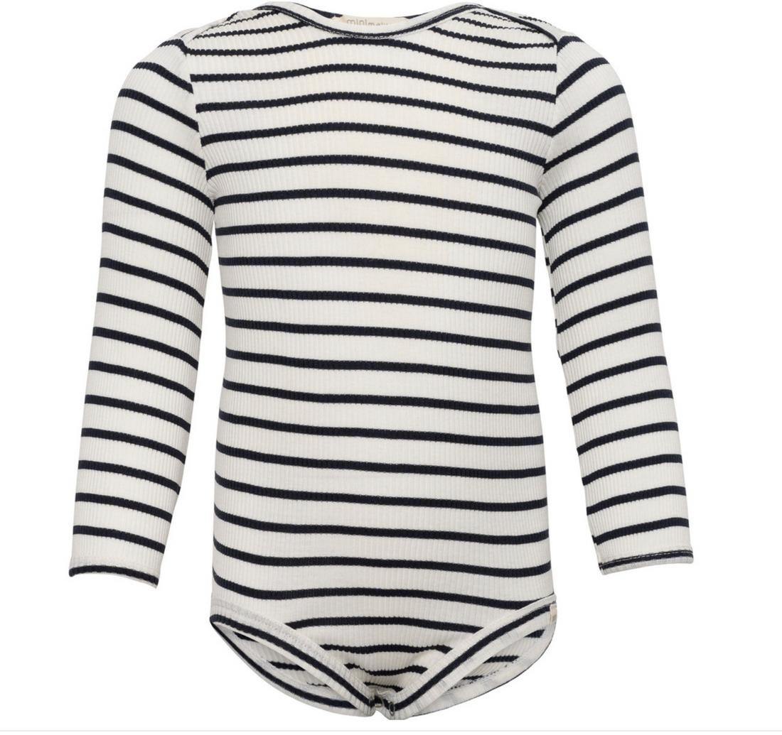 Bono – Baby-Seidenbody aus Seide und Baumwolle (Langarm / Grey Melange)