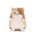 Sally the Calico ECO Plüschkatze 12 cm in Beige, Braun und Mehrfarbig mit weißem Bauch und weißer Schnauze – sitzend von vorne