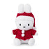 Weiße Miffy Santa im roten Weihnachtsmann-Kostüm mit Mütze – von vorne